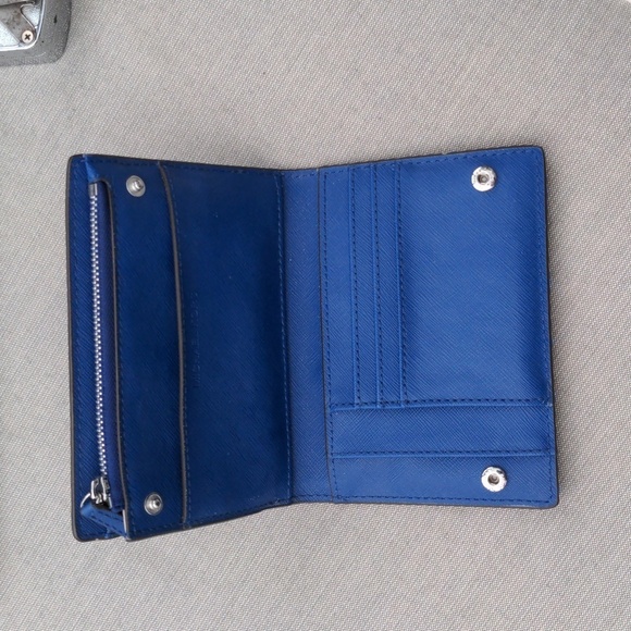 Michael Kors MD Studded TZ Satchel Handbag with Wallet Blue - Picture 5 of 12